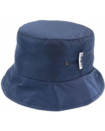Mackintosh Nylon Bucket Hat - Blue