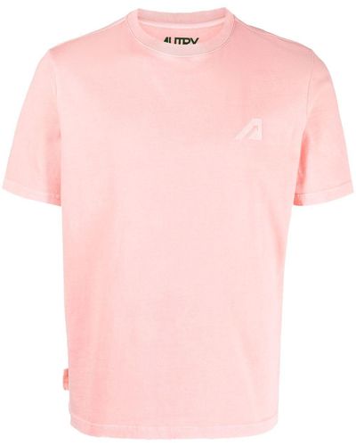 Autry T-Shirt mit Logo-Print - Pink