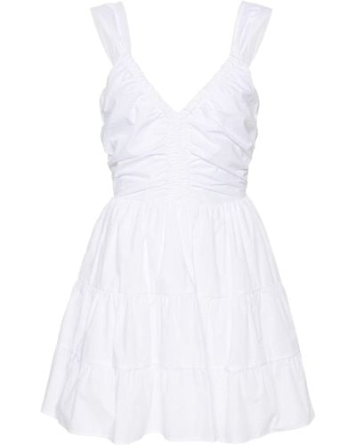 Liu Jo Open-back Cotton Minidress - White