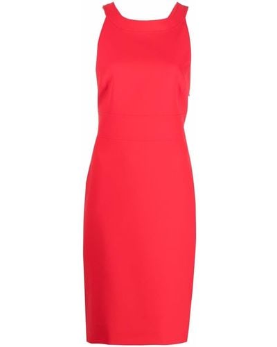 Boutique Moschino Criss-cross Strap Sleeveless Dress - Red