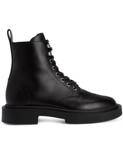 Giuseppe Zanotti Adric コンバットブーツ - ブラック