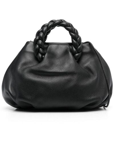 Hereu Bombon Leather Mini Bag - Black