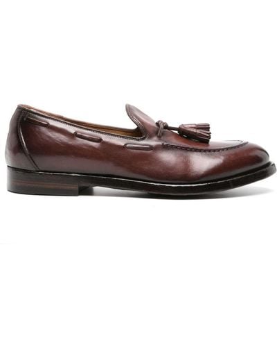 Officine Creative Tulane 001 Tassel Leather Loafers - Brown