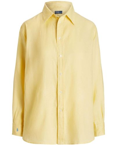 Polo Ralph Lauren Polo Pony Linen Shirt - Yellow