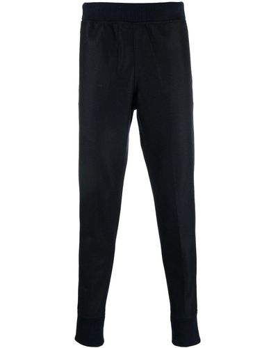 Jil Sander Ribbed-waistband Tapered-leg Track Trousers - Blue