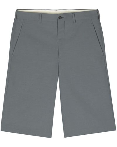 Comme des Garçons Mid-rise Bermuda Shorts - Gray