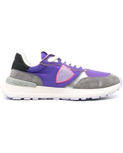 Philippe Model Antibes Leather Low-top Sneakers - Purple