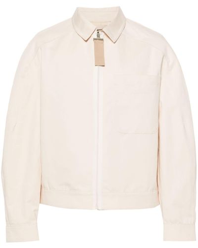 Jacquemus Le Blouson Linu Boxy-fit Cotton And Linen-blend Jacket - Natural