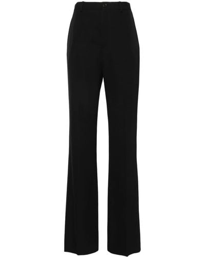 Balenciaga Straight-leg Tailored Trousers - Black