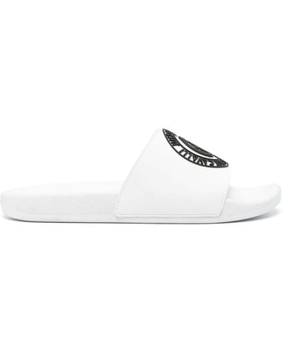 Just Cavalli Logo-embossed Flip-flops - White