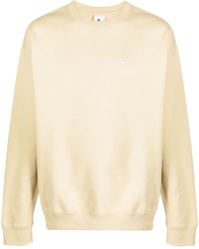 Nike Solo Swish Cotton-blend Sweatshirt - Natural