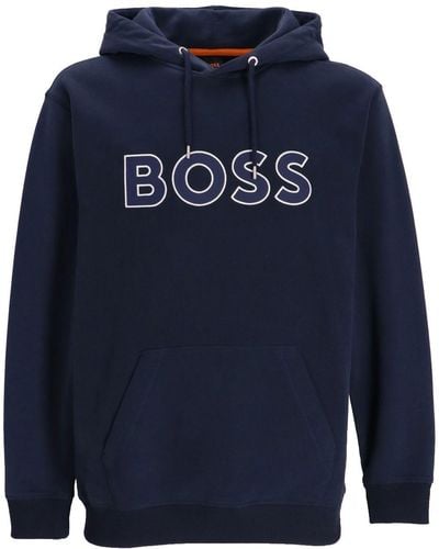 BOSS Sweater Met Ronde Hals - Blauw