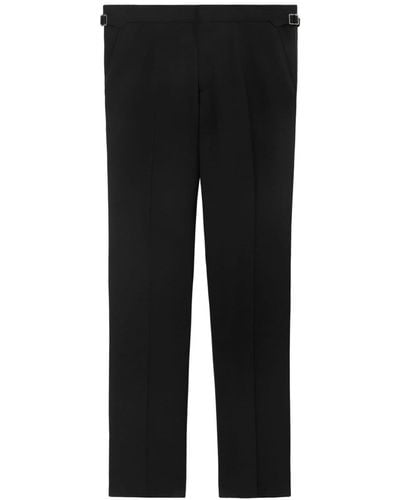 Burberry Geplooide Pantalon - Zwart