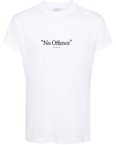 Off-White c/o Virgil Abloh No Offence Cotton T-shirt - White