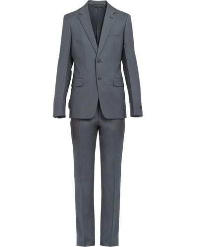 Prada Wool And Mohair Single-breasted Suit - Grey