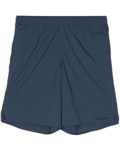 Jil Sander Logo-print Swim Shorts - Blue