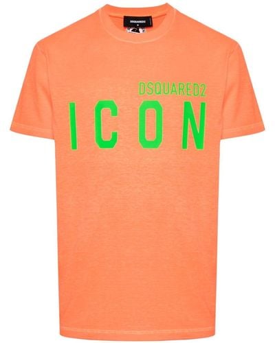 DSquared² T-shirt Be Icon - Arancione