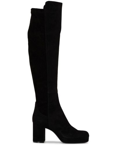 Agl Attilio Giusti Leombruni Botas Betty High con plataforma de 80 mm - Negro