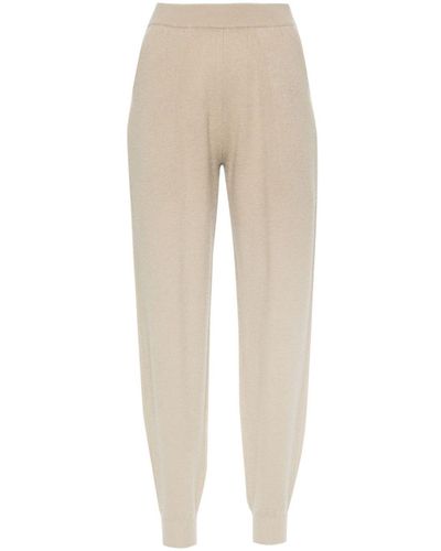 Frenckenberger Knitted Cashmere Trousers - Natural