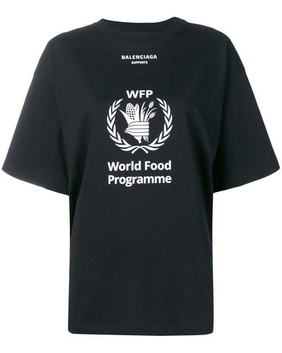 Balenciaga World Food Programme Tシャツ - ブラック