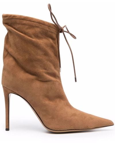 Alexandre Vauthier Pointed Lace-up Boots - Multicolor