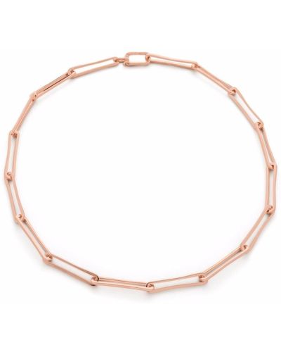 Monica Vinader Alta-long-link Necklace - Pink
