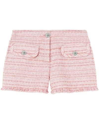 Versace Tweed-Shorts mit Medusa - Pink