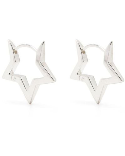 Dinny Hall Stargazer Click Hoops Earrings - White