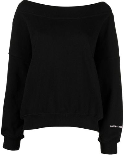 Alexandre Vauthier Logo-embellished Cotton Sweater - Black