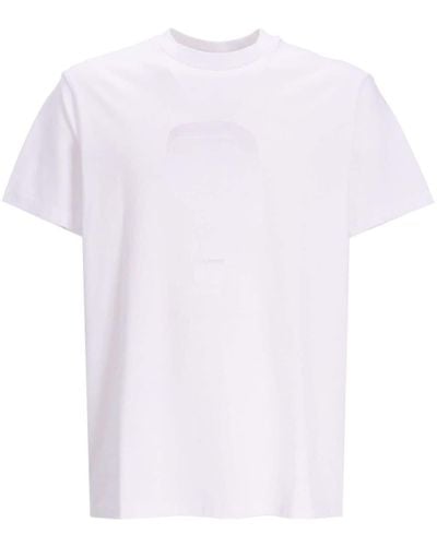 Karl Lagerfeld T-shirt con stampa K/Ikonik - Bianco