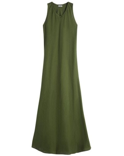 Aspesi A-line Linen Dress - Green