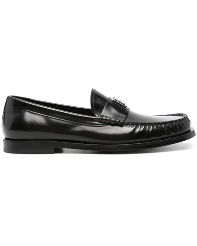 Dolce & Gabbana Leren Loafers - Zwart