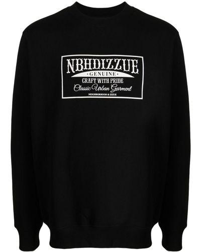 Izzue X Neighborhood Logo-print Sweatshirt - Black
