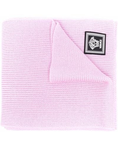 Versace Medusa Head Knitted Scarf - Pink