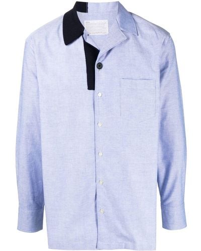 Kolor Button-up Overhemd - Blauw