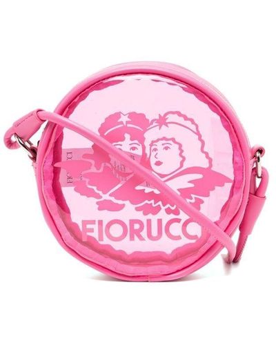 Fiorucci Logo-print Transparent Mini Bag - Pink