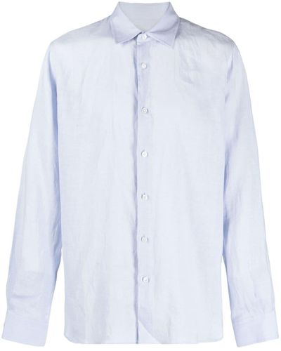 Orlebar Brown Justin Linen Shirt - Blue