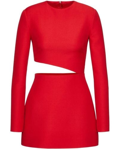 Valentino Garavani Crepe Couture Short Dress - Red