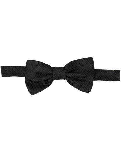 Karl Lagerfeld Silk Bow Tie - Black