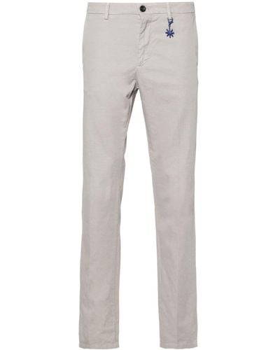 Manuel Ritz Pantalones chinos con corte slim - Gris