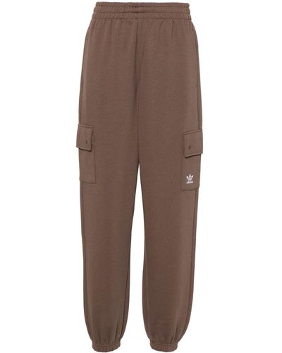 adidas Jersey Tapered Track Pants - Brown