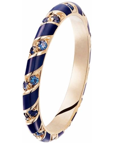 Alice Cicolini 14kt Yellow Gold Memphis Candy Sapphire Ring - Blue