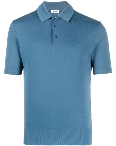 Sandro Short-sleeve Cotton Polo Shirt - Blue