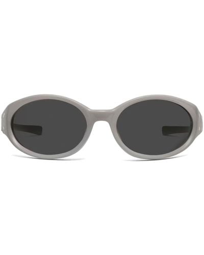 Maison Margiela X Gentle Monster Mm104 Wraparound-frame Sunglasses - Grey