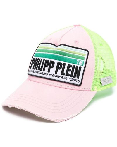 Philipp Plein Logo Print Panelled Cap - Green