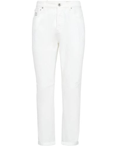 Brunello Cucinelli Jeans dritti - Bianco