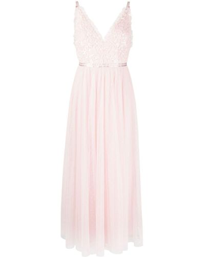 Needle & Thread Amalie Kleid mit Pailletten - Pink