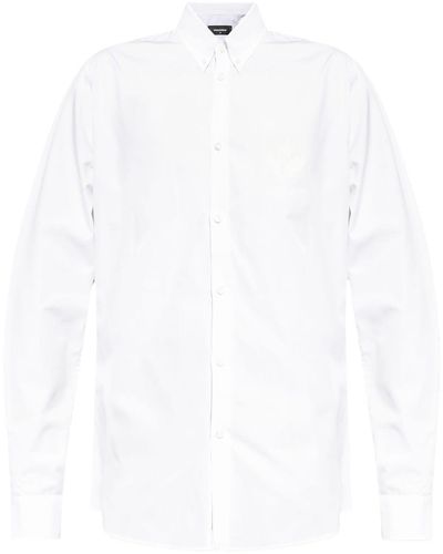 DSquared² Appliqué-logo Cotton Shirt - White