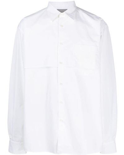 VTMNTS Storm Flap-detail Shirt - White