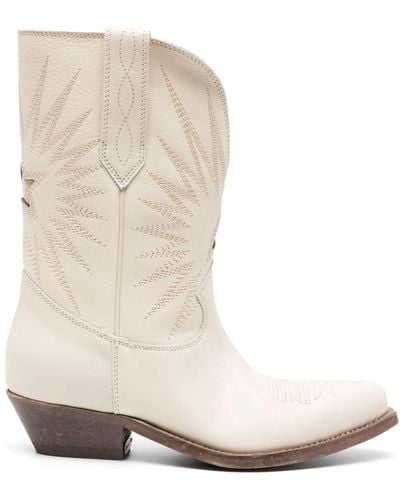 Golden Goose Low Wish Star Stiefel - Natur